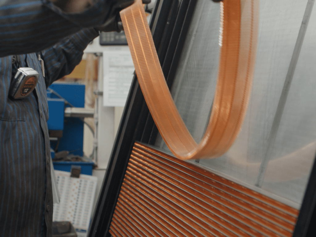Building copper heat exchanger