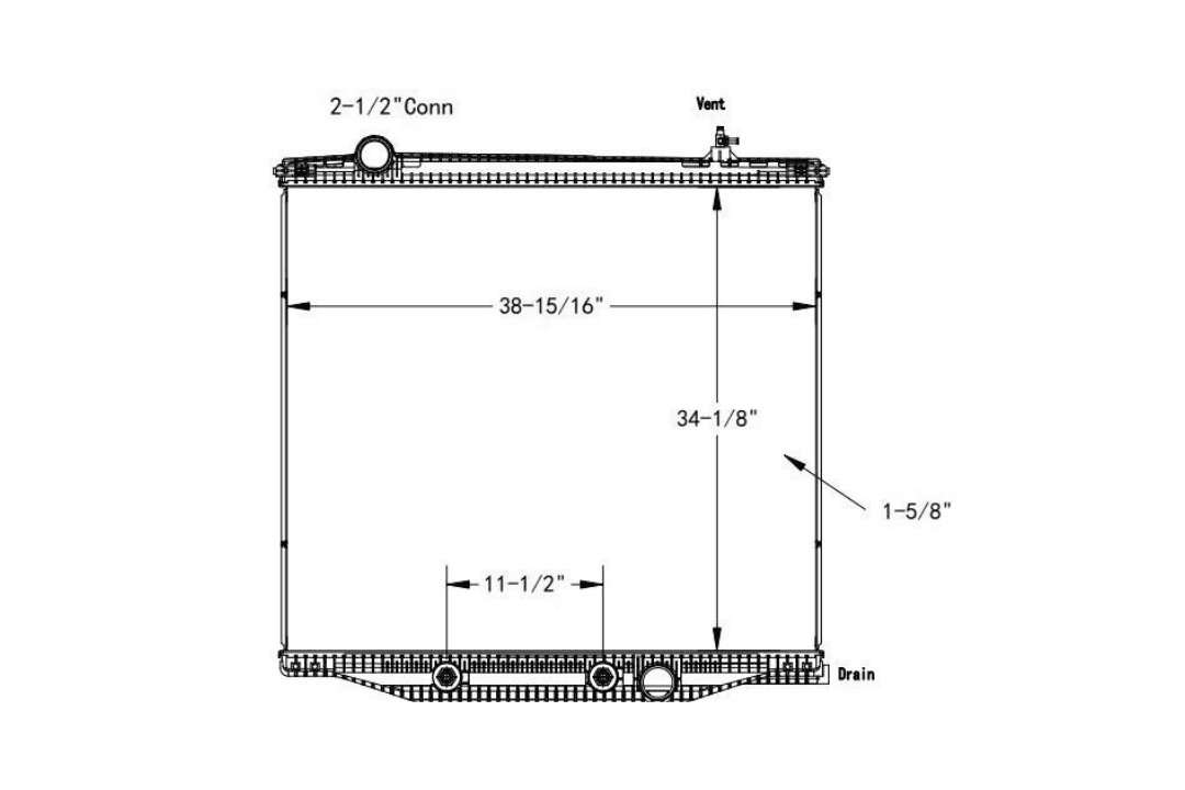 International / Navistar Radiator -2017-2022 (11-½” Oil Cooler) Various