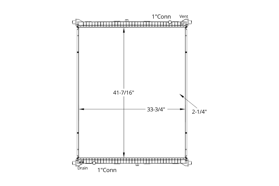 International Radiator – 2008-2016 TranStar, ProStar 8500/8600 Series