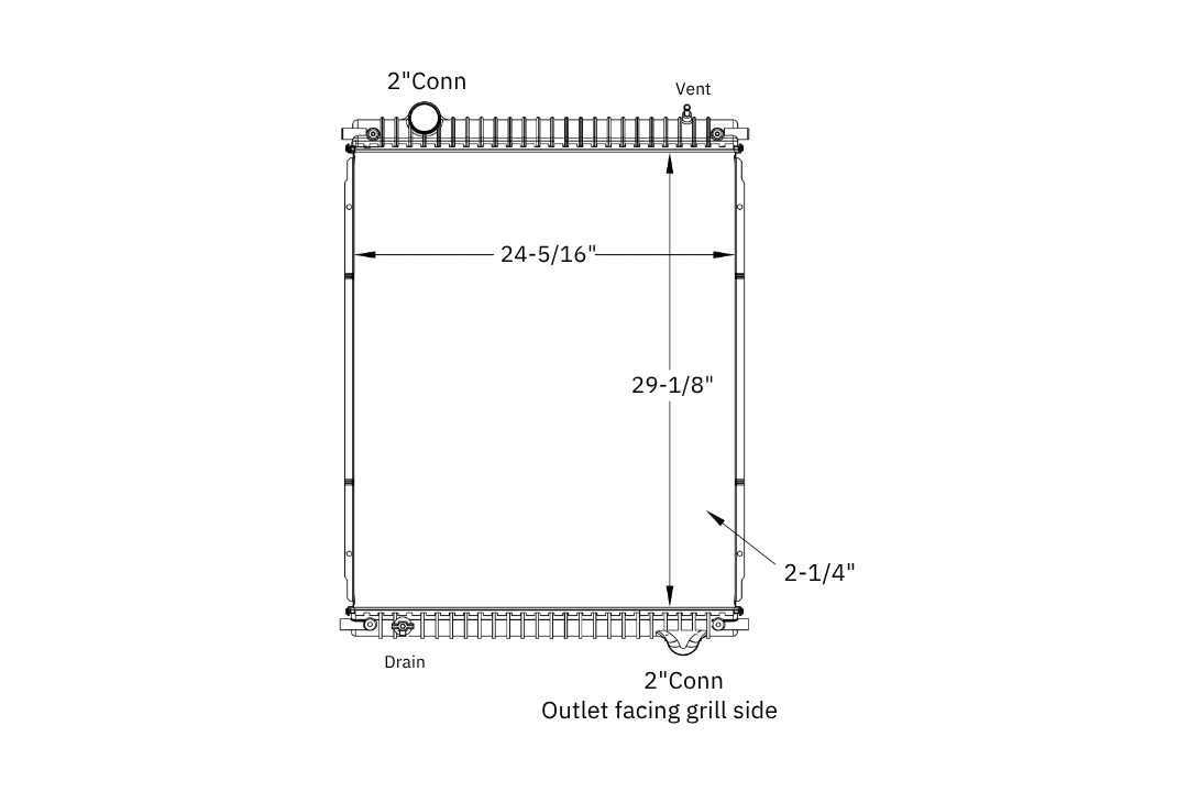 International / Ford Radiator – 2007-2009 various