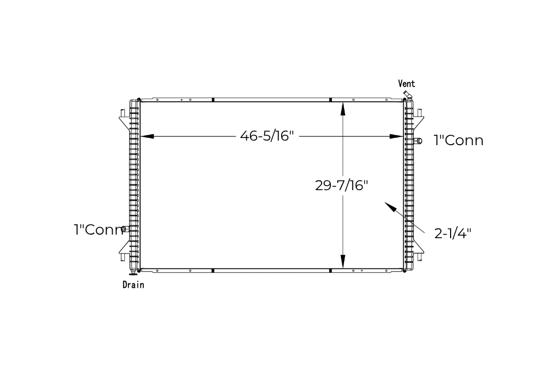 International Low Temperature Radiator -2008-2011 WorkStar 7600 Series