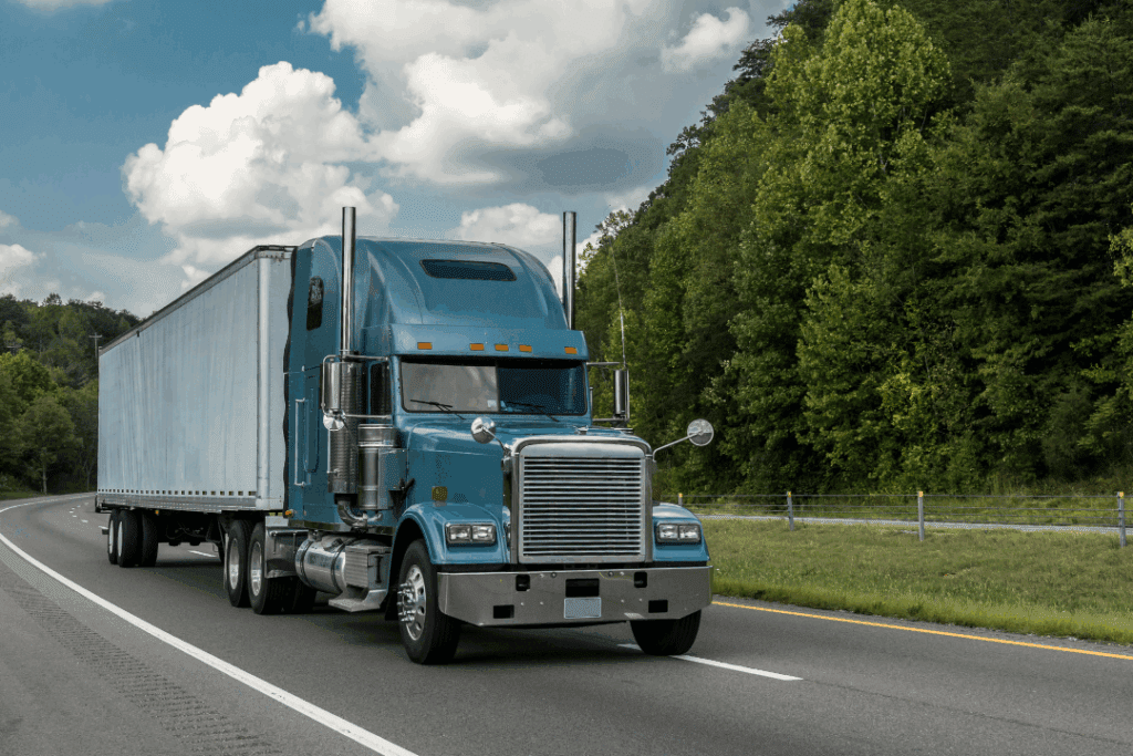 Semitruck on road